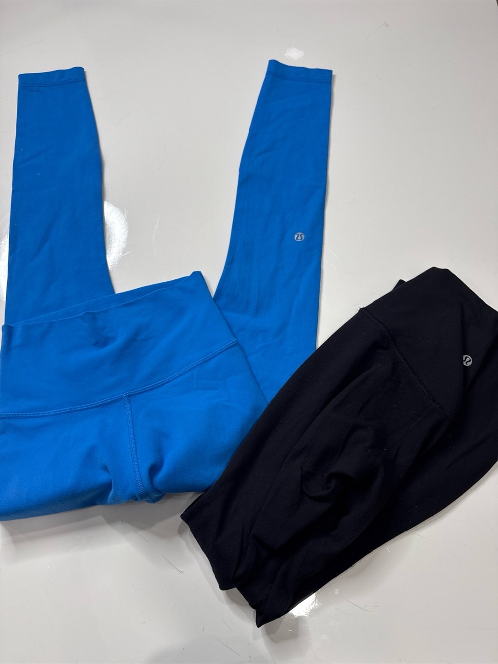 Lot of 2 Lululemon Align High-Rise Leggings Size 2 Black & Blue A040526